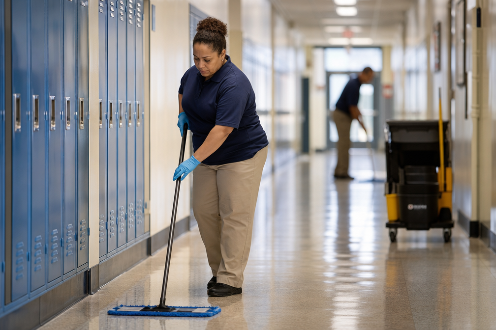 Educational facility hallway