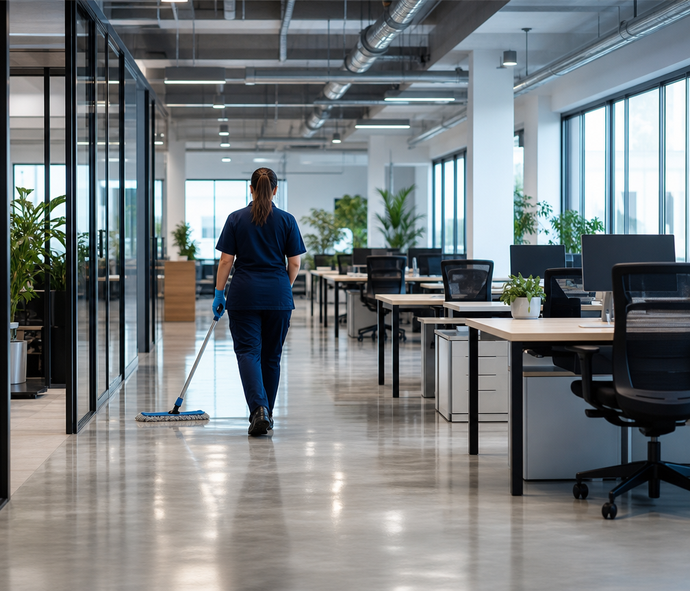 Organized professional commercial workspace